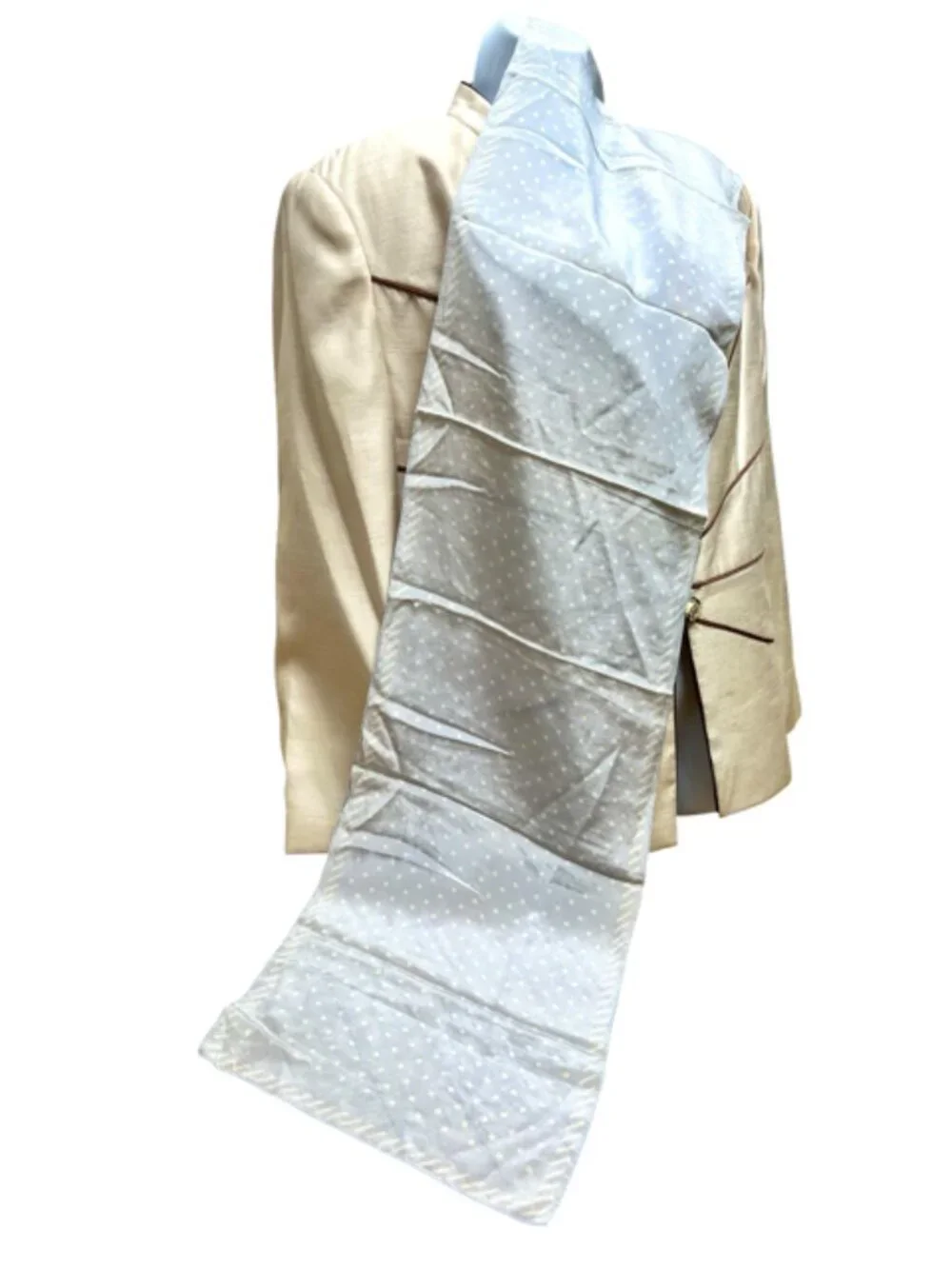Pierre Balmain+ Other  100% silk satin Black Brown Leapard Silver Gray White(46